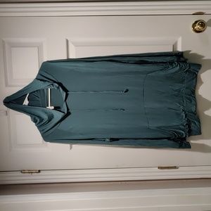 Silky soft teal hoodie by Celeste